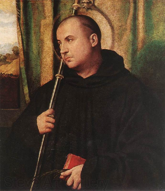 MORETTO da Brescia A Saint Monk atg Norge oil painting art